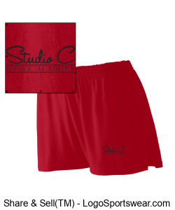 SCDA Junior Short RED Design Zoom